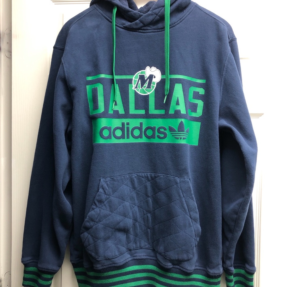 Adidas Large Dallas Mavericks Pullover Hoodie Men’s